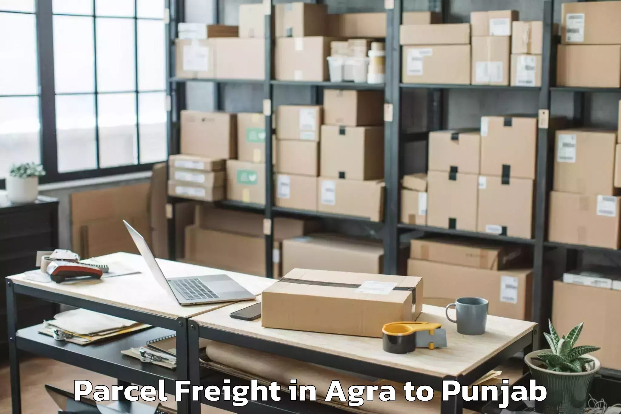 Agra to Gidderbaha Parcel Freight Booking